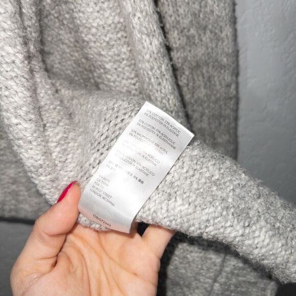 Anthropologie Gray Josie Oversized Open Front Cardigan Size Small - Picture 7 of 8